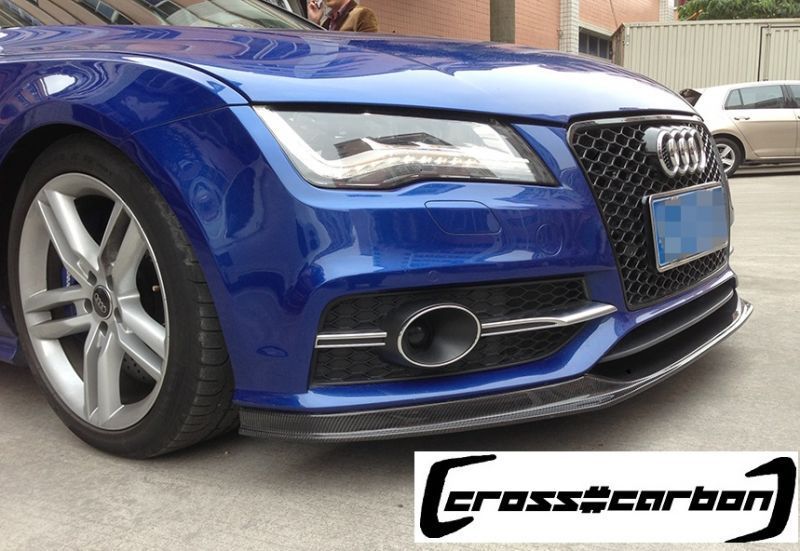 * Audi 4G A7 S line model /S7 for carbon front spoiler / bumper lip / under spoiler / carbon lip / Cross carbon / popular 