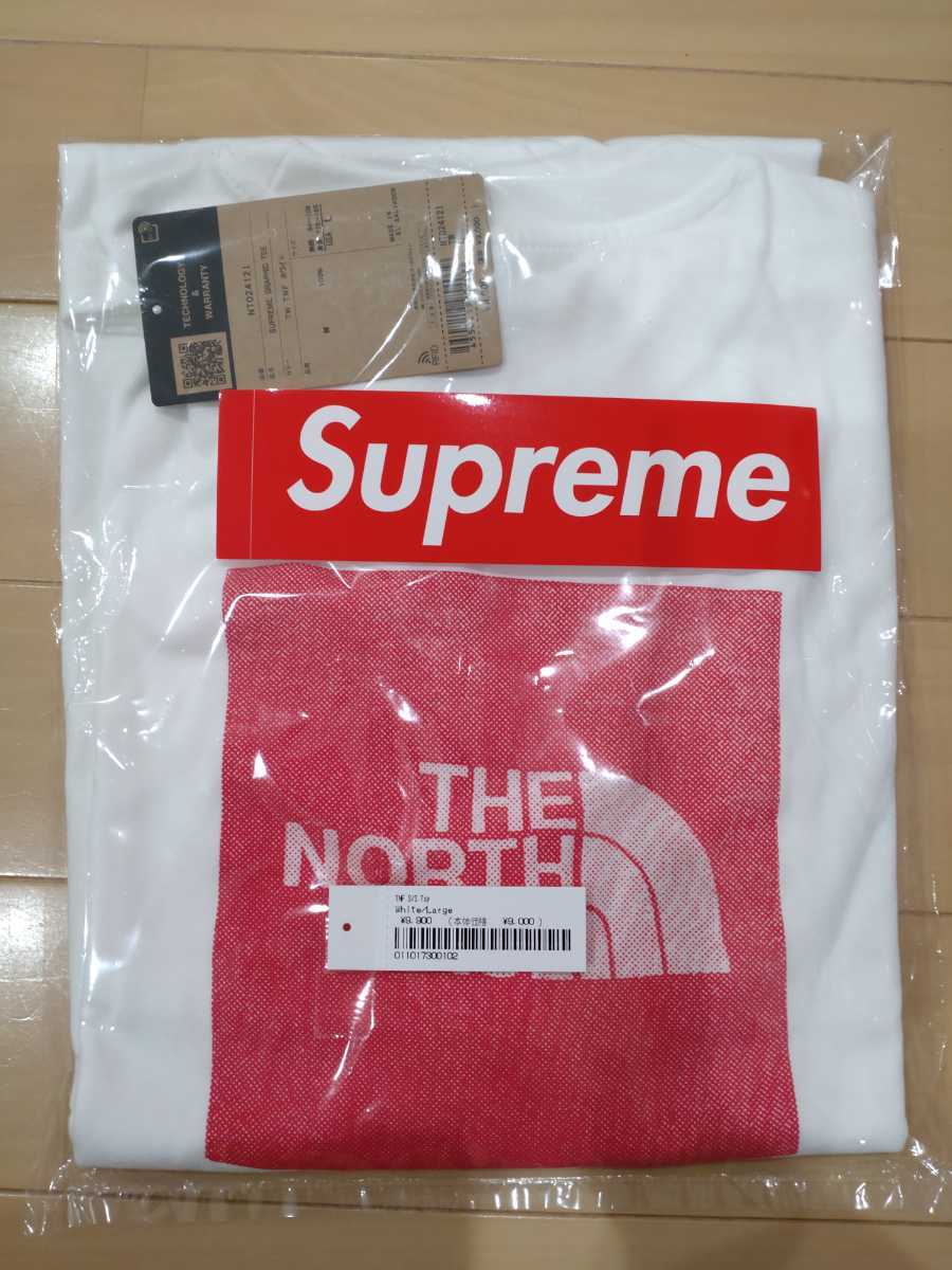 24SS 国内正規 新品未使用 Supreme The North Face S/S top white Large / シュプリーム ノースフェイス 白_画像2