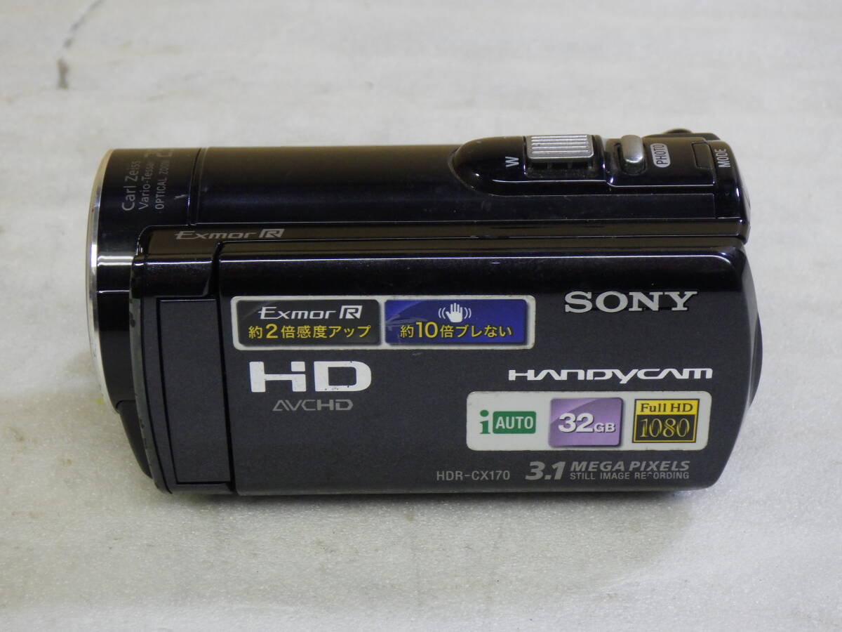 SONY デジタルビデオカメラ ハンディカム HDR-CX170 充電器ないため 動作未確認 #BB0156_画像4