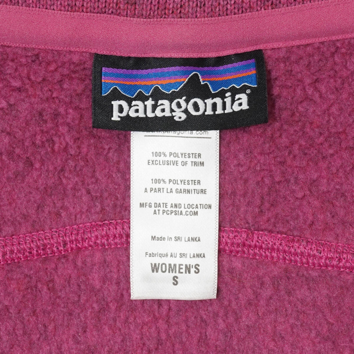 Patagonia W's Better Sweater Vest S　パタゴニア ベターセーター ベスト RPK ピンク_画像6