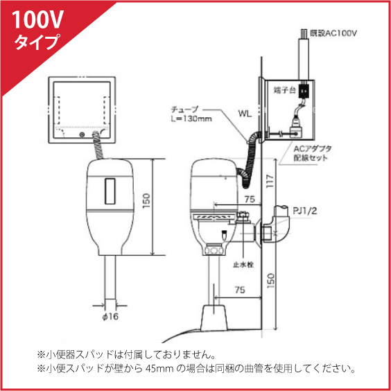 公式】 ミナミサワ FM6TW5-S FM6TWA5 TOTO TEA150用 壁埋め込み改装用