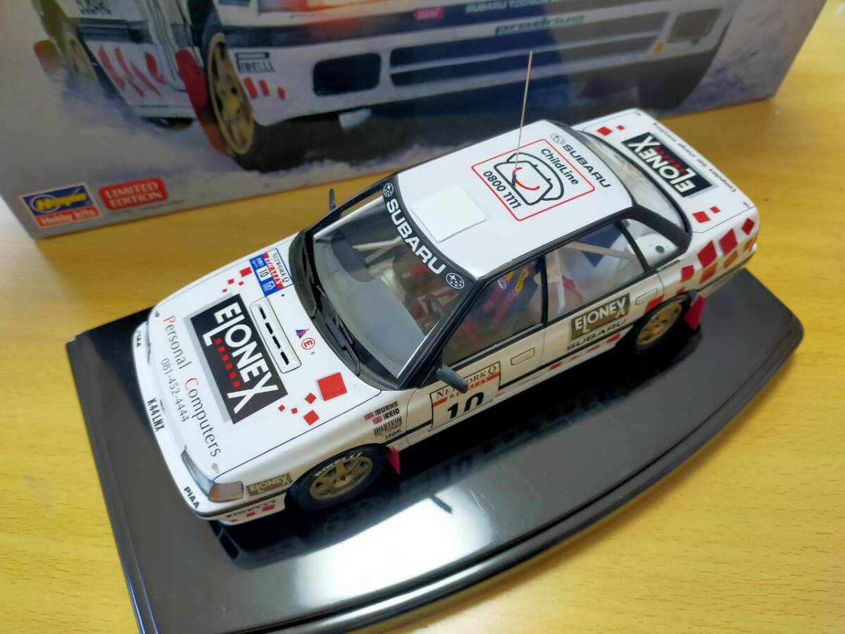 完成品ケース付き！ ハセガワ 1/24 1993　WRC　RACラリー参戦車両　スバル　レガシィRS　グループA_画像6