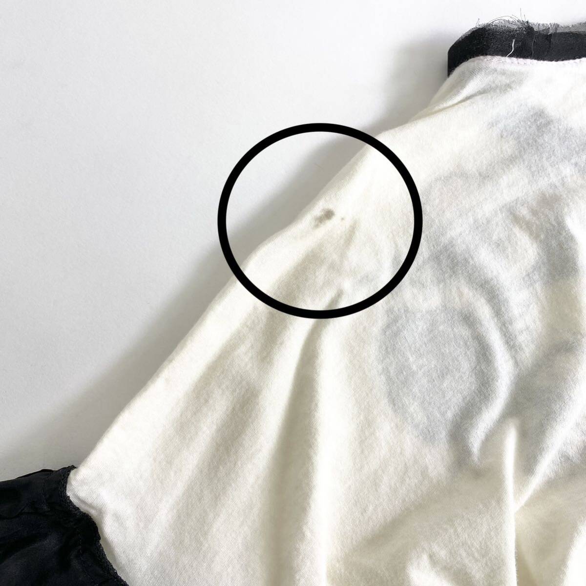 Bc21 LANVIN ランバン 半袖 Tシャツ カットソー トップス 異素材切替 グラフィックプリント M レディース 女性用の画像10
