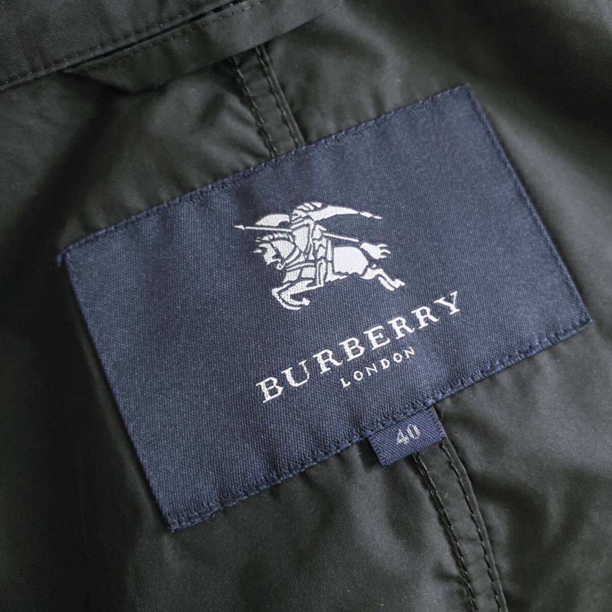 Ac22 BURBERRY LONDON バーバリーロンドン ロングコート ジャケット サイズ40 ブラック レディース ジップアップ トップス アウター 上着_画像8