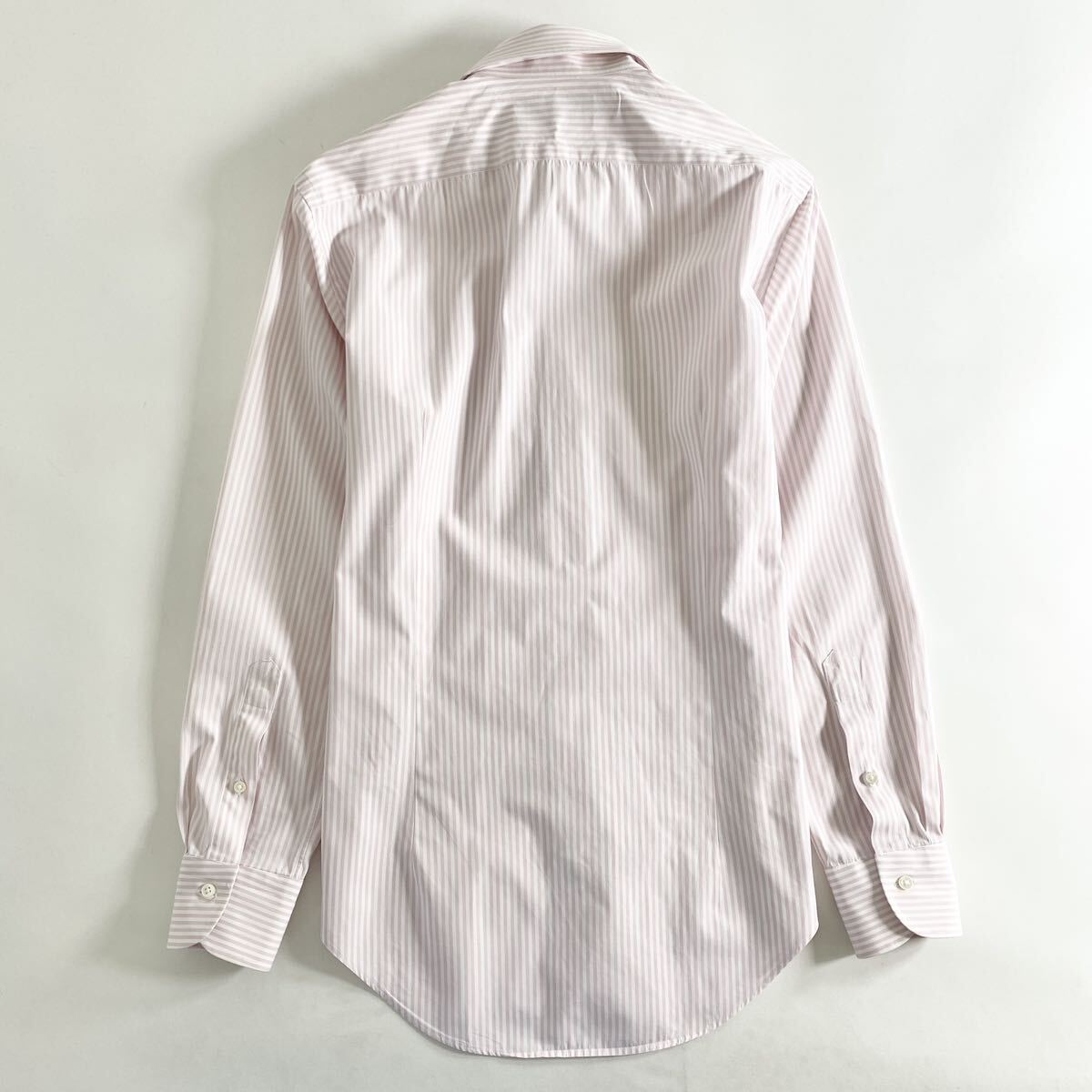 Hc22-13 日本製 Maker's Shirt 鎌倉シャツ225Liberty 長袖シャツ ドレスシャツ ワイシャツ ストライプ スリムフィット 14.5/37 M メンズ_画像2