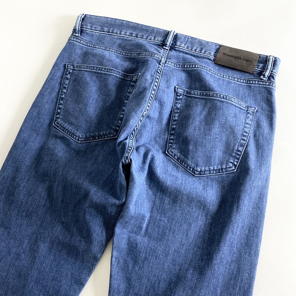 Ac23《美品》定価11万円 Ermenegildo Zegna エルメネジルドゼニア NARROW FIT テーパード ストレッチデニム 春夏ジーンズ 31 メンズ M相当_画像4