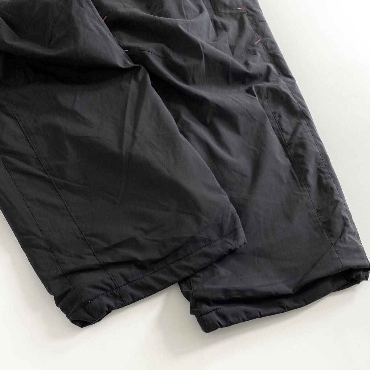 Ac29 OAKLEY オークリー ロングパンツ サイズL ブラック メンズ スポーツウェア 裾ドローコード ジップアップ ロゴ 刺繍 ボトムス_画像4