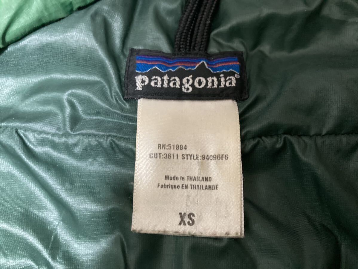 USED 希少 パタゴニアpatagonia ダスパーカー ダウンジャケット グリーン サイズXS DAS RN:51884 パーカー人気 即完売 アウトドア_画像9