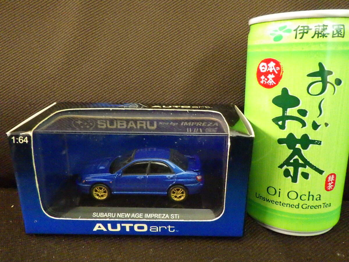 AUTOart　SUBARU　インプレッサ　IMPPREZA　WRXSTI　2001　ブルー_画像2