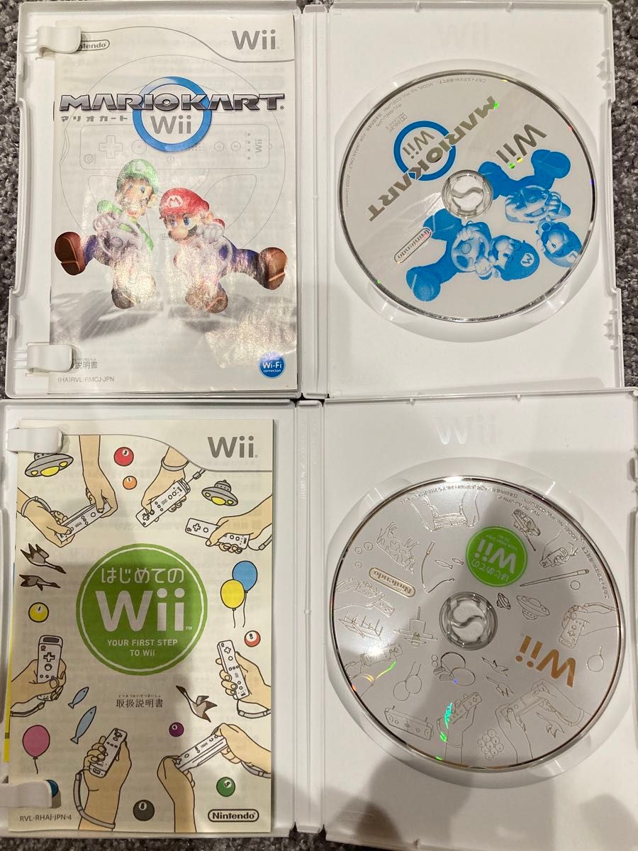 【起動未確認】　Nintendo Wii ソフト 4本まとめ売り　マリオカート　ドラゴンボール　モンキーボール等