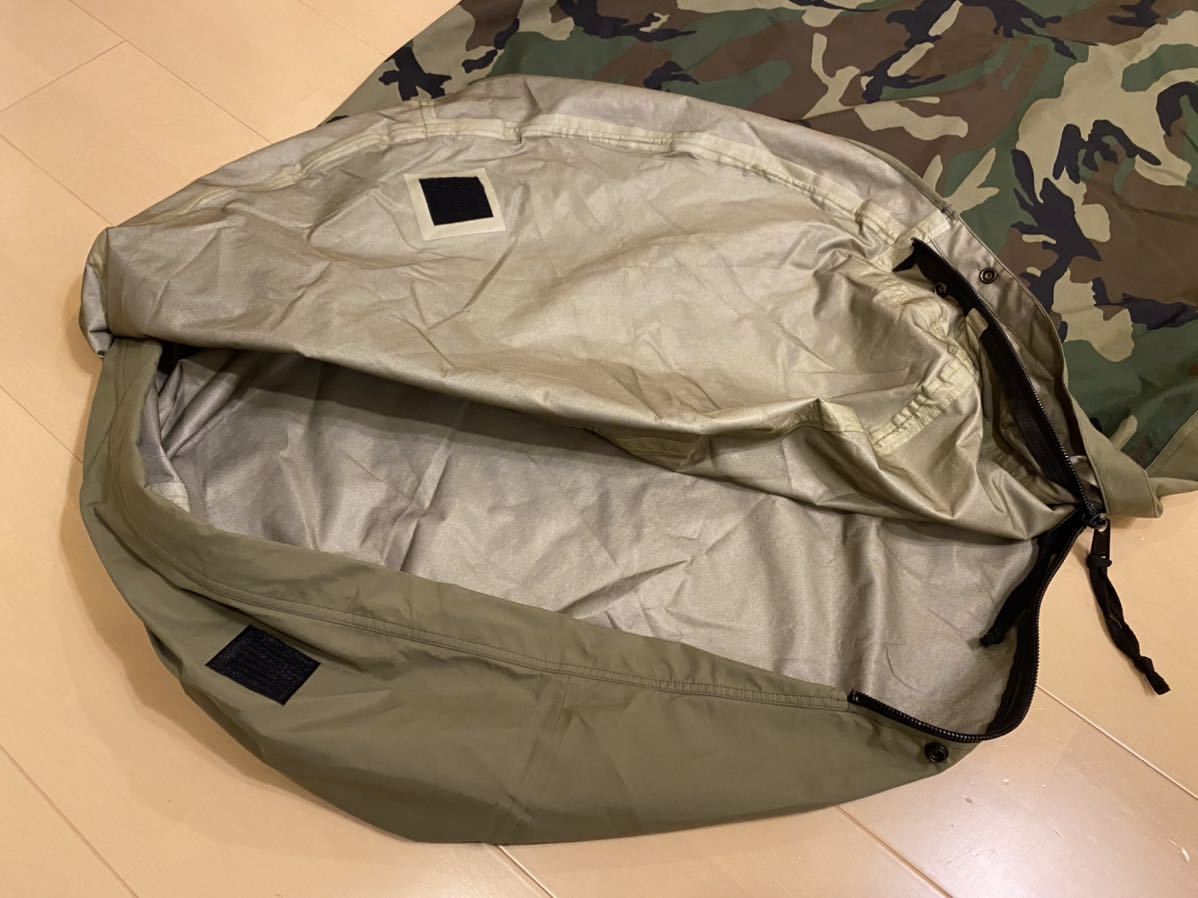 米軍 MSS Modular Sleep System Type Woodland Bivy Bag ウッドランド 寝袋 検索用( 軍幕 野営 パップテント シェルターハーフ)