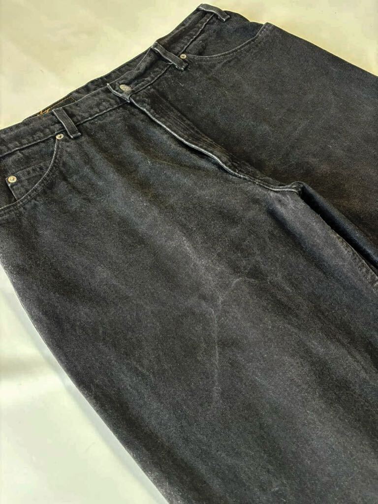  beautiful goods 90\'s VINTAGE Levi\'s 560 LOOSE FIT 97 year orange tab Levi's buggy wide tapered Denim pants black Denim 90 period 