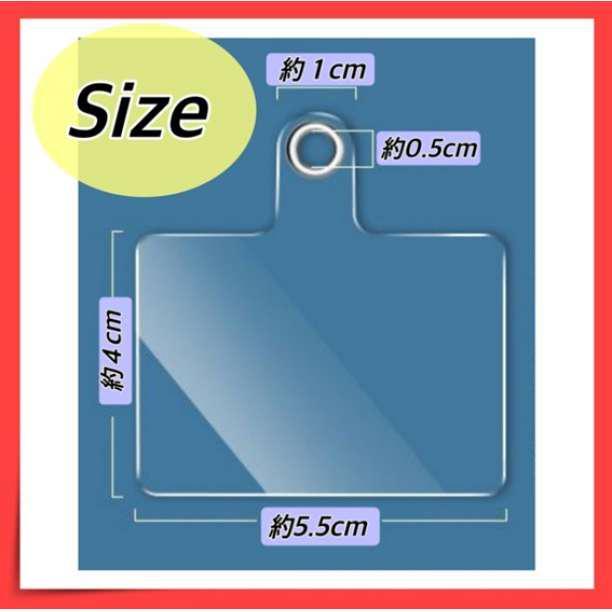  smartphone strap holder clear 10 sheets set back sticker lost prevention mobile 