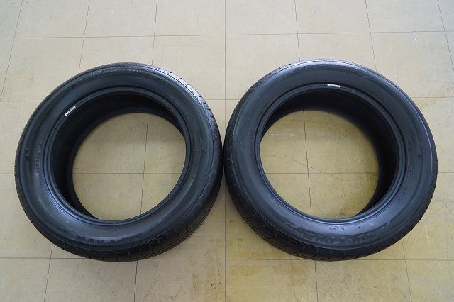 送料無料【中古】225/55R17 ブリジストン LUFT RVⅡ 21年 2本 スペア 応急_画像3