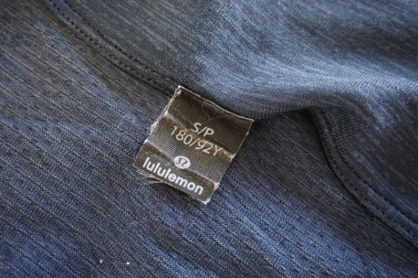 【即決】lululemon ルルレモン メンズ トップス ハーフジップ ラグラン ネイビー系 サイズ:S/P スポーツウエア【753605】_画像4