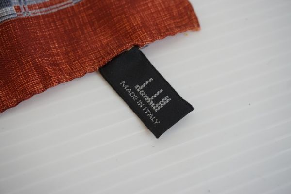  click post possible [ prompt decision ]dunhil Dunhill pocket square 3 pieces set silk Italy made [839327]