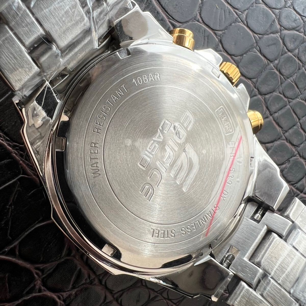 【未使用品】CASIO カシオ EDIFICE エディフィス 腕時計 クロノグラフ 正規品 ビジネス メンズ 10気圧防水 ダイバーズ ウォッチ NO.701_画像5