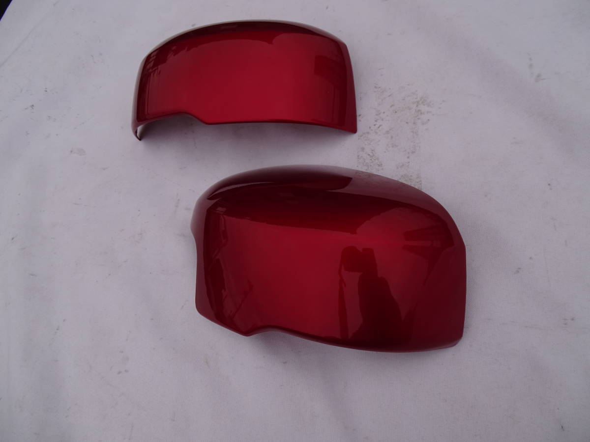 送料無料 ホンダ 新型 NBOXカスタム 標準グレード ６BA-JF５ JF６系レッドメタリック 赤色 ドアミラーカバー左右 かんたん貼り付け装着！_光沢あり　赤メタリックカラー左右セット