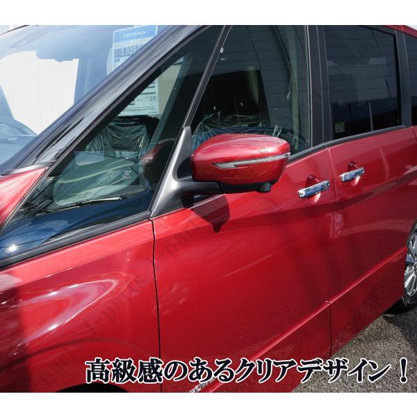 日産　セレナ　C２７系　シーケンシャル　流れるウィンカークリアホワイトレンズ　左右セット　カプラーオン装着　純正差し替えタイプ！_画像7