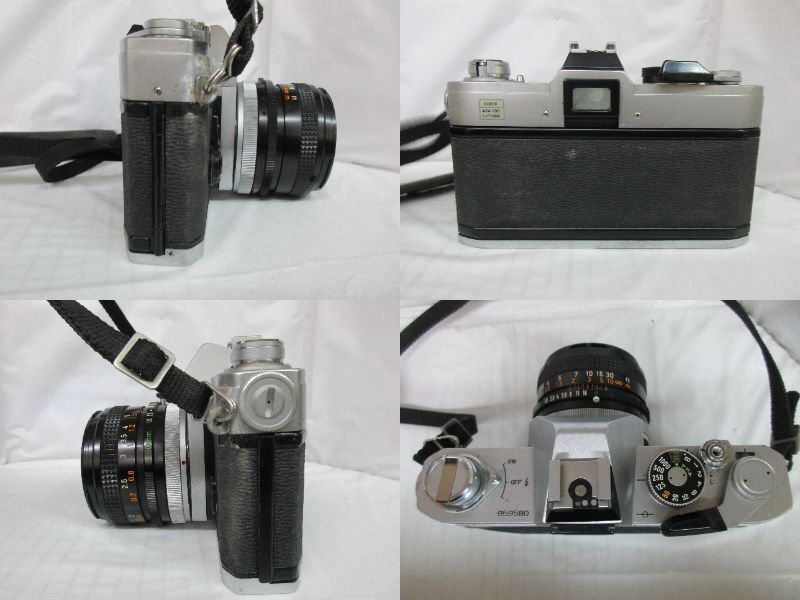 T2-93　Canon(キヤノン)　フィルムカメラ 2点 まとめ 【FTb】 CANON LENS FD 50㎜ 1:1.8 S.C. フィルター【Kenko SKYLIGHT 55】付き_画像4
