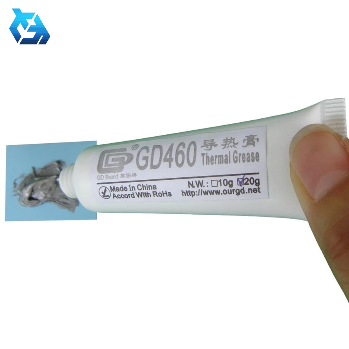 GD brand high capacity 20g GD460 silver CPU grease silicon grease isolation . type heat sink height performance x1 [ tube type ]