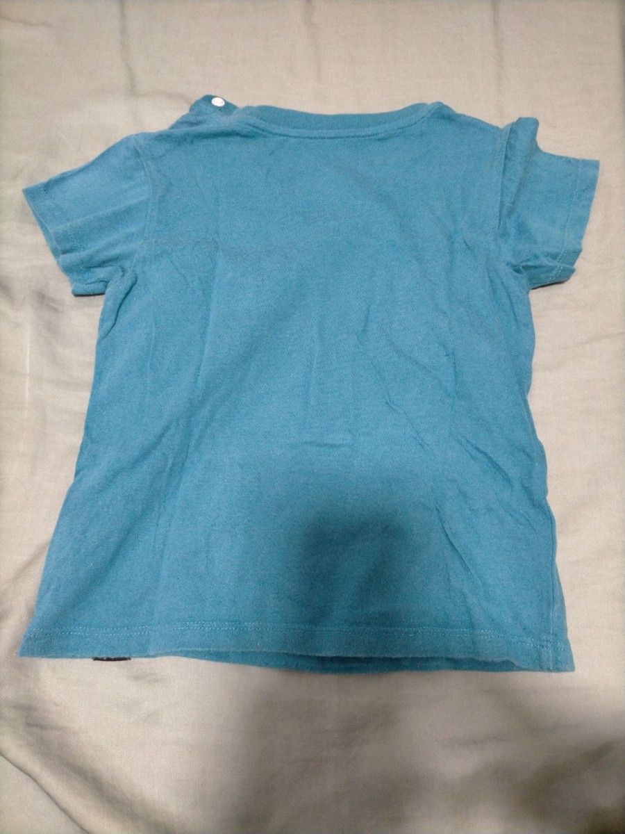 半袖Tシャツ Tシャツ UNIQLO ユニクロ キッズ　ベビー　 UT　青　スヌーピー　SNOOPY　90　夏　ブルー