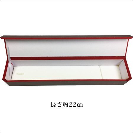 限定1 訳あり 1円～ 木目調 ネックレスケース (b) 10個セット ワインレッド アクセサリーケース ジュエリーBOXの画像2