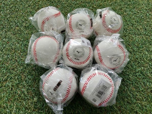 ミズノ 硬式ボール 8個 練習球 中学硬式 高校野球 野球 硬式野球 ボール 部活 硬式 1BJBH44600の画像1