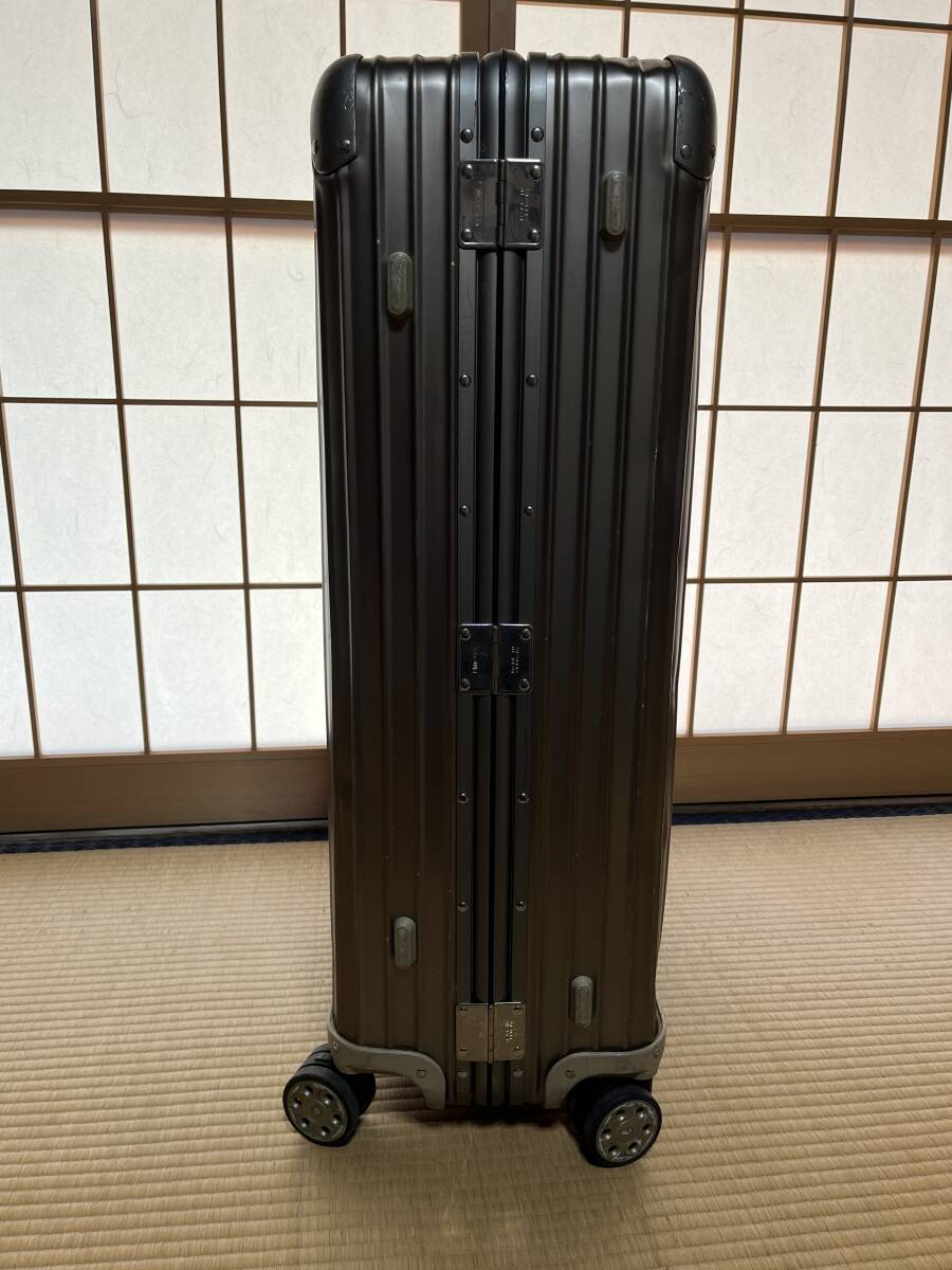 ☆ 最大級 98L RIMOWA TOPAS PREMIUM TITANIUM MULTIWHEEL リモワ トパーズ プレミアム チタニウム 920.77.03.4 リモア スポーツ トランク_画像4