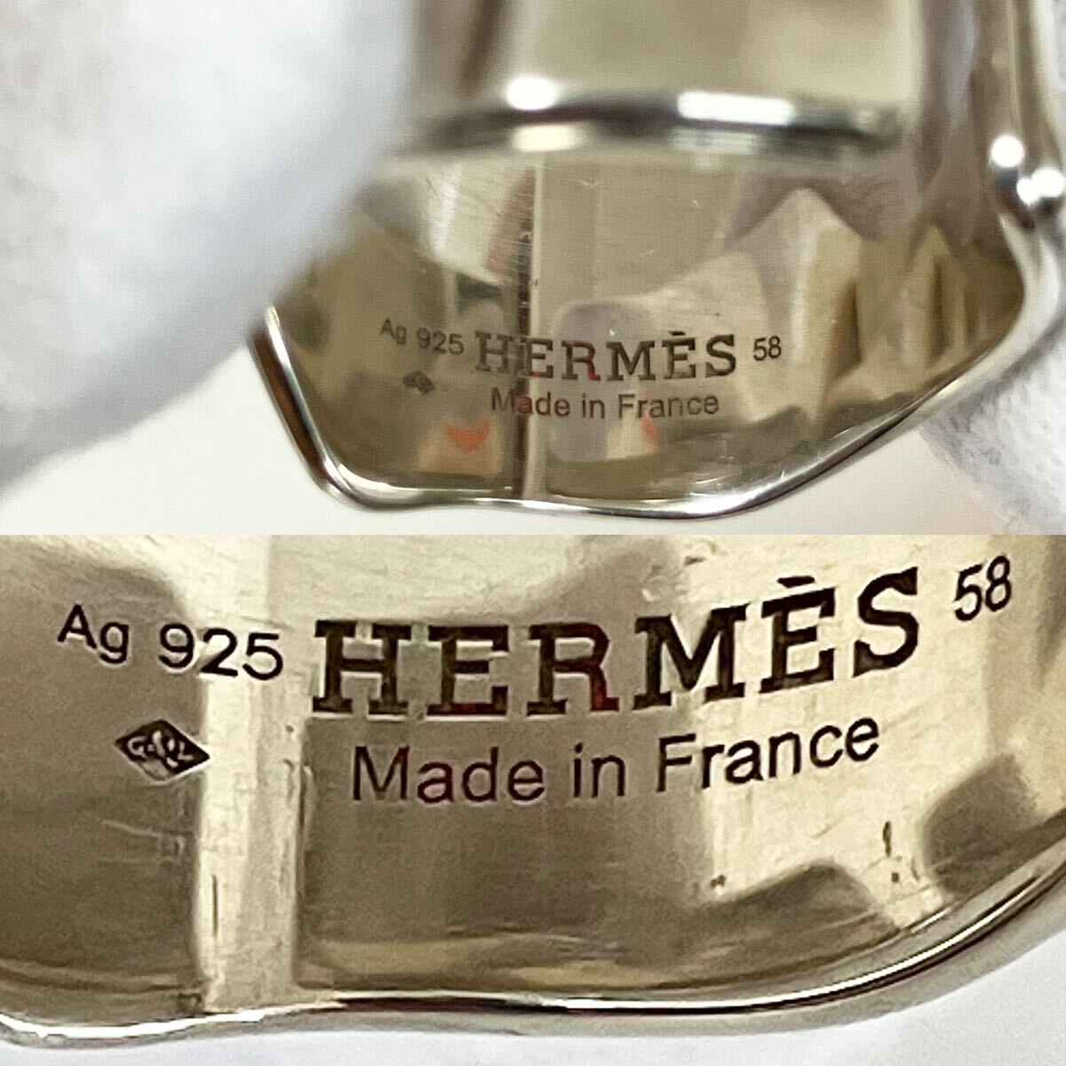 激レア HERMES エルメス メモワール リング 指輪 SV925 シルバー☆_画像7