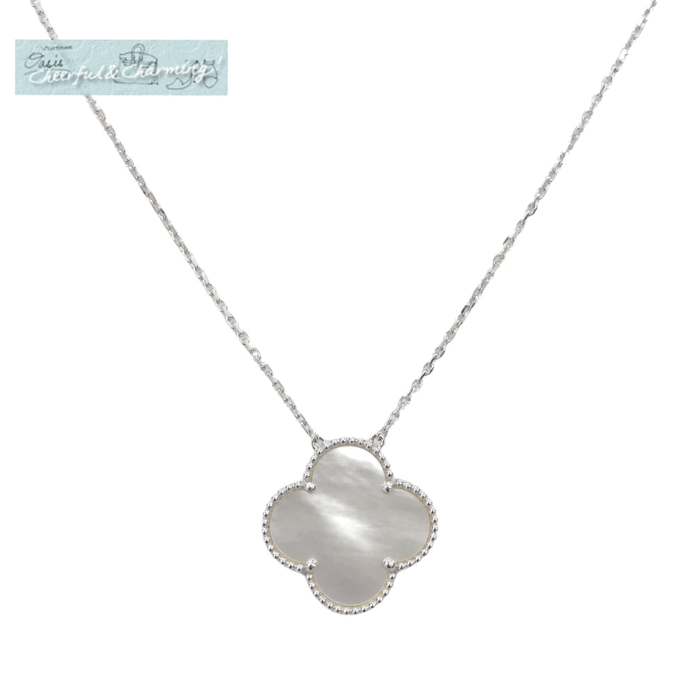Van Cleef & Arpels マジックアルハンブラペンダント ネックレス ホワイトゴールド マザーオブパール VCARN32200