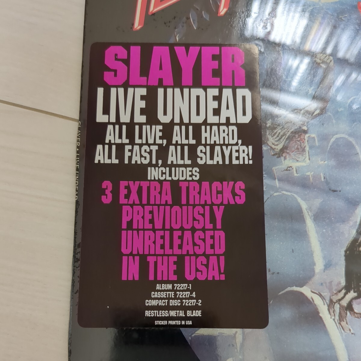 U.Sオリジナル盤　SLAYER/LIVE UNDEAD/スレイヤー/ライブ　アンデッド_画像7