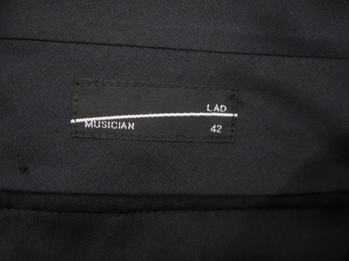 LAD MUSICIAN ラッドミュージシャン 2223-556 23SS 2TUCK WIDE SLACKS スラックスパンツ　美品_画像7