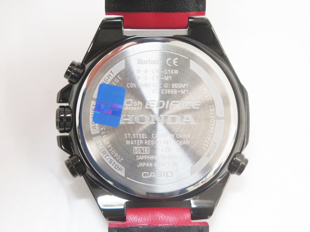 CASIO カシオ ECB-10HR-1AJR EDIFICE 20th HONDA Racing Limited モバイルリンク 腕時計 美品の画像7