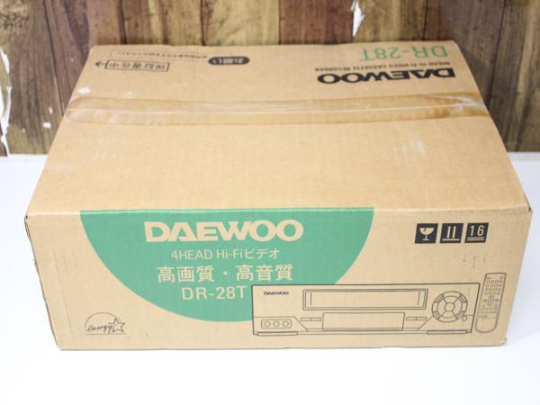 S2666 100mhp 【未開封品】DAEWOO 4HEAD Hi-Fi ビデオ DR-28T ビデオデッキ 元箱付き_画像1