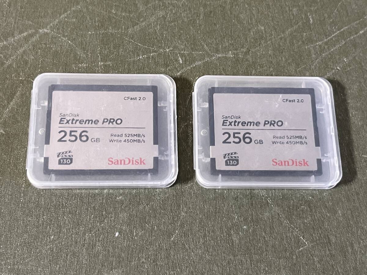 【ARRIカメラ対応】SanDisk CFast2.0 Extreme PRO 256GB 2枚セット③