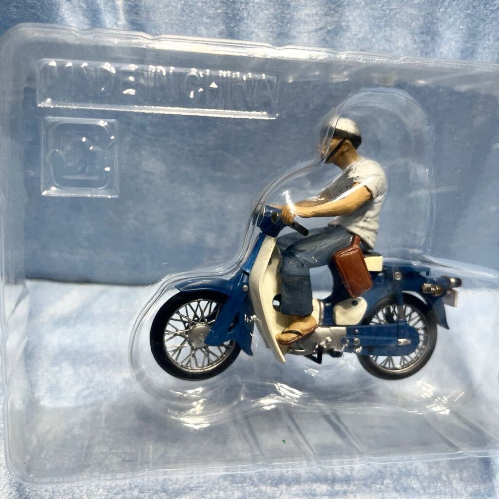 I送220~ F-TOYS エフトイズ モペットコレクション HONDA ホンダ スーパーカブ C50 青_画像2