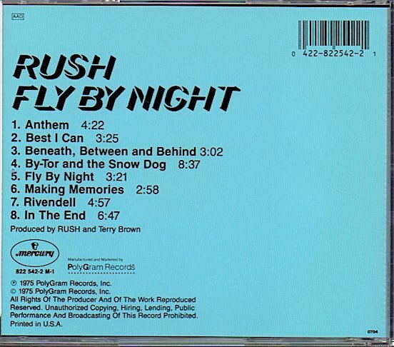 ラッシュ/RUSH「FLY BY NIGHT」の画像2