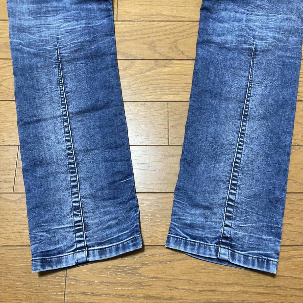 試着のみ イタリア製 W28 DIESEL jogg jeans KROOLEY ジョグジーンズ スウェット素材 デニム ディーゼル _画像6