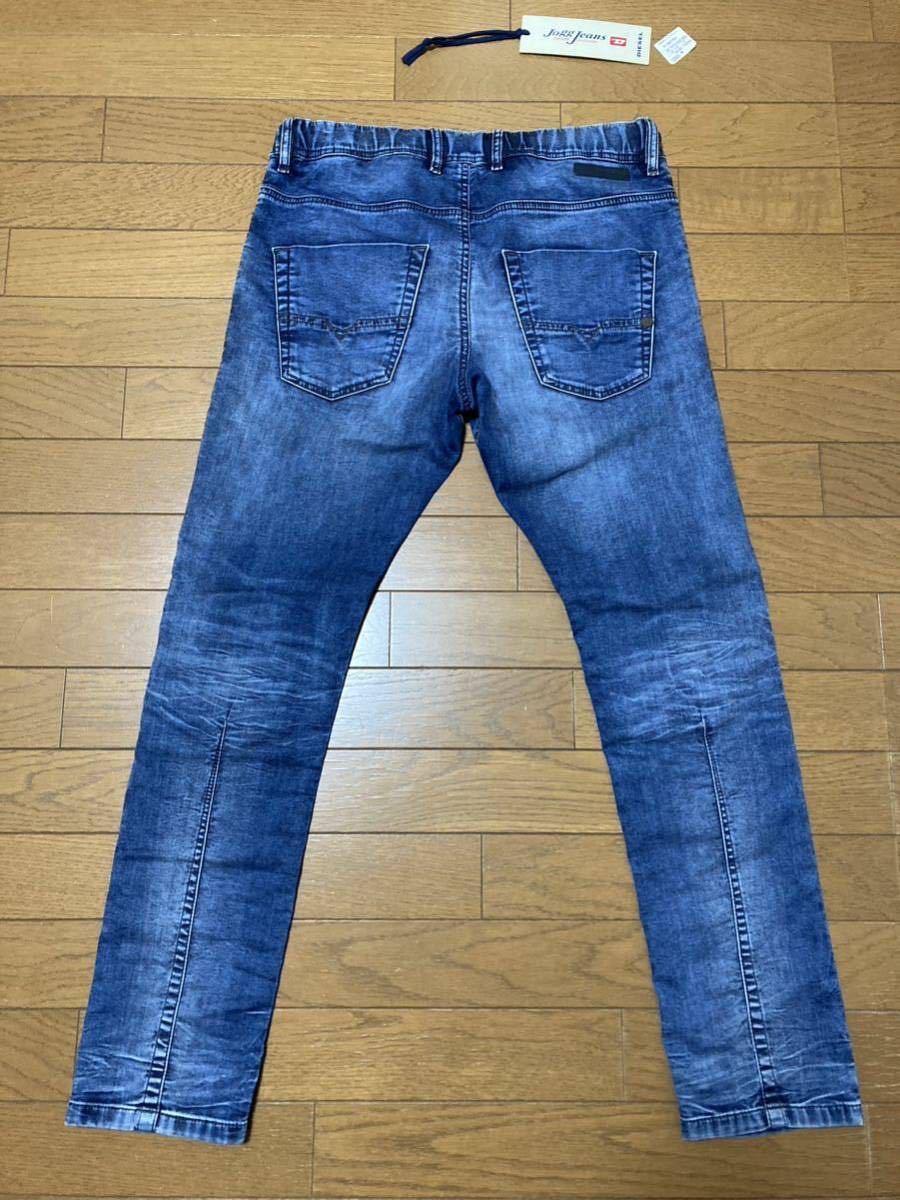 試着のみ イタリア製 W28 DIESEL jogg jeans KROOLEY ジョグジーンズ スウェット素材 デニム ディーゼル _画像4