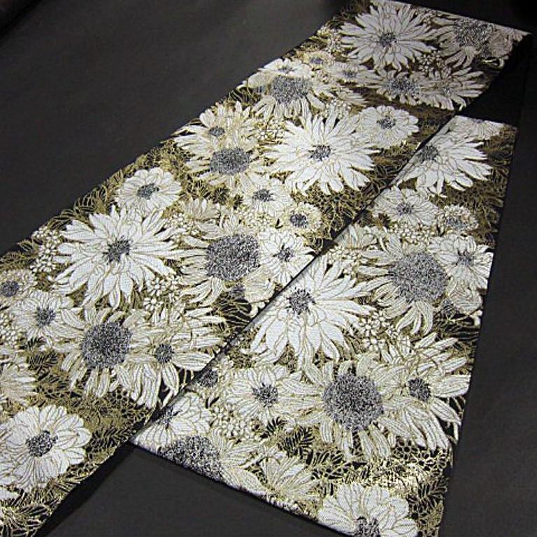 新品【御仕立上】　西陣織六通柄高級袋帯　華麗なボタニカルアートの意匠