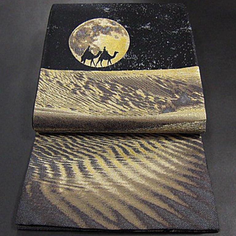 新品未仕立 西陣織袋帯 悠久の浪漫  月夜の砂漠 シルクロード・オリエンタル の画像1