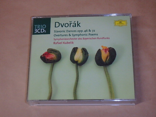Dvorak: Slavonic Dances Opp. 46 & 72　Overtures & Symphonic Poems　/　Rafael Kubelik（ラファエル・クーベリック）/　CD　3枚組　EU盤_画像1