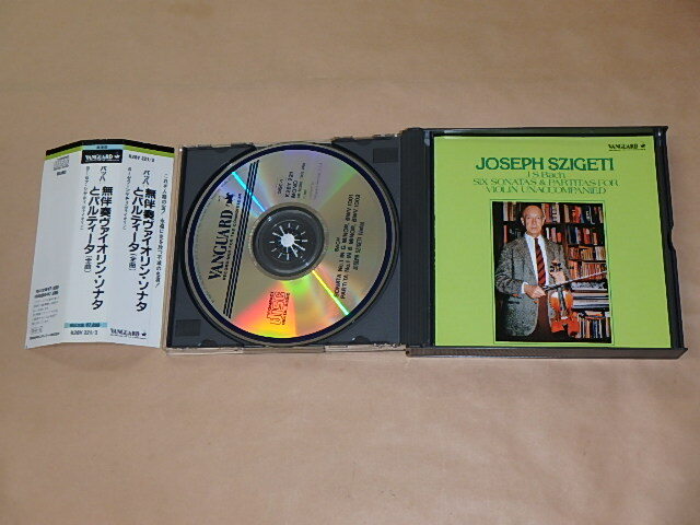バッハ：無伴奏バイオリン・ソナタとパルティータ /  ヨーゼフ・シゲティ(Joseph Szigeti) / CD 3枚組 / 帯付きの画像2