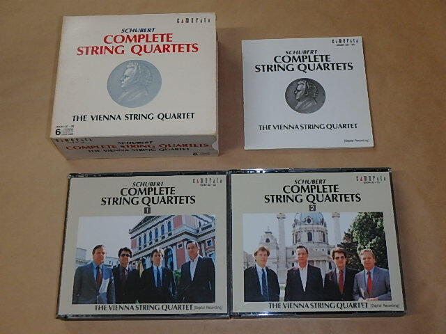 SCHUBERT COMPLETE STRING QUARTETS / THE VIENNA STRING QUARTET（ウィーン弦楽四重奏団）/ CD6枚組BOXセットの画像2