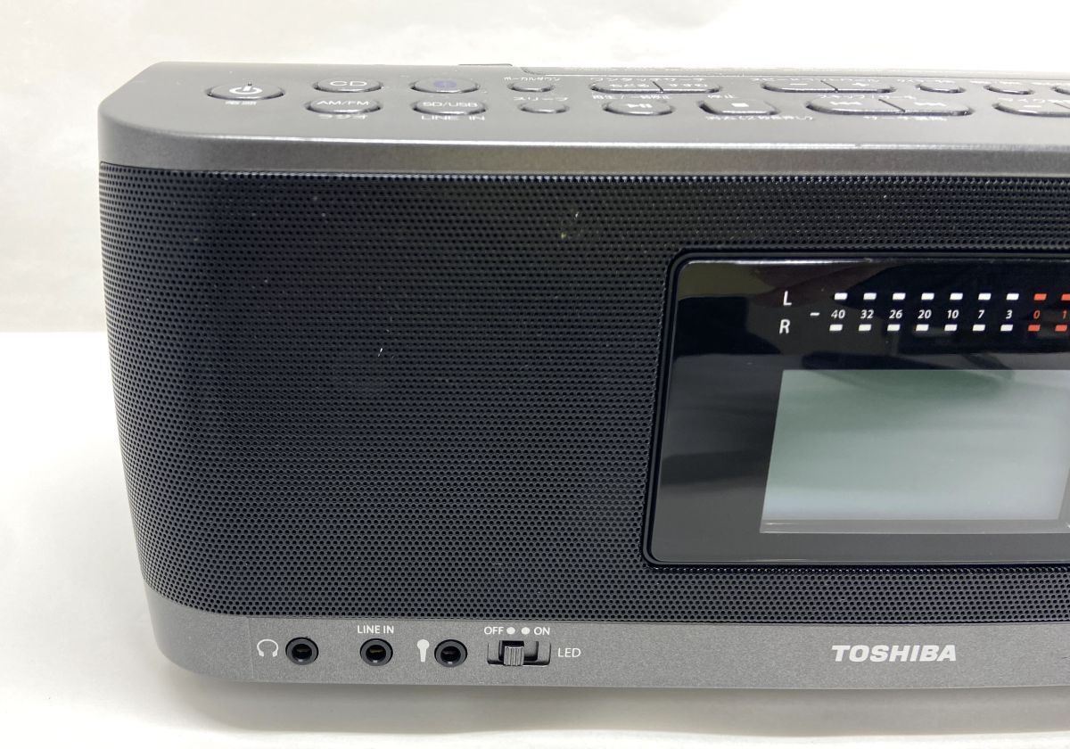 【D911】美品 TOSHIBA CD ラジオ TY-CWX90 SD/USB/CD Bluetooth対応 2021年製 動作確認済み bの画像4