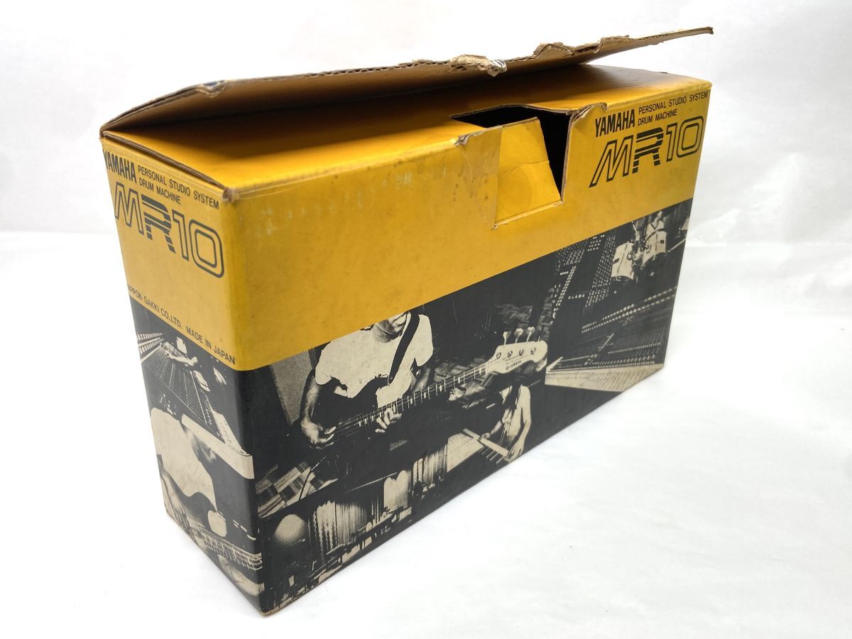 [D746] rare goods YAMAHA MR10 analogue rhythm machine drum machine Yamaha original box instructions attaching 