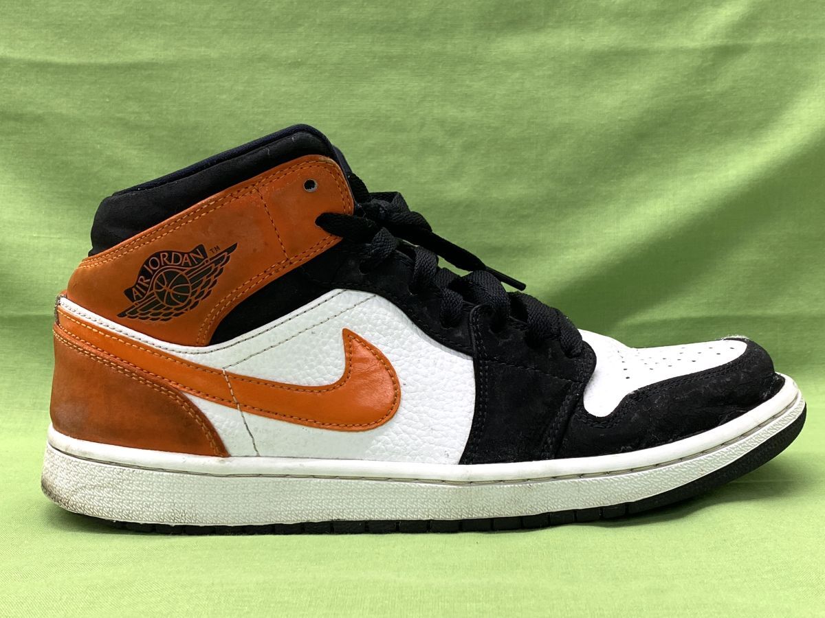 【D850】ナイキ スニーカー エアジョーダン AIR JORDAN 1 MID SHATTERED BACKBOARD 554724-058 27cm メンズ NIKE 中古_画像5