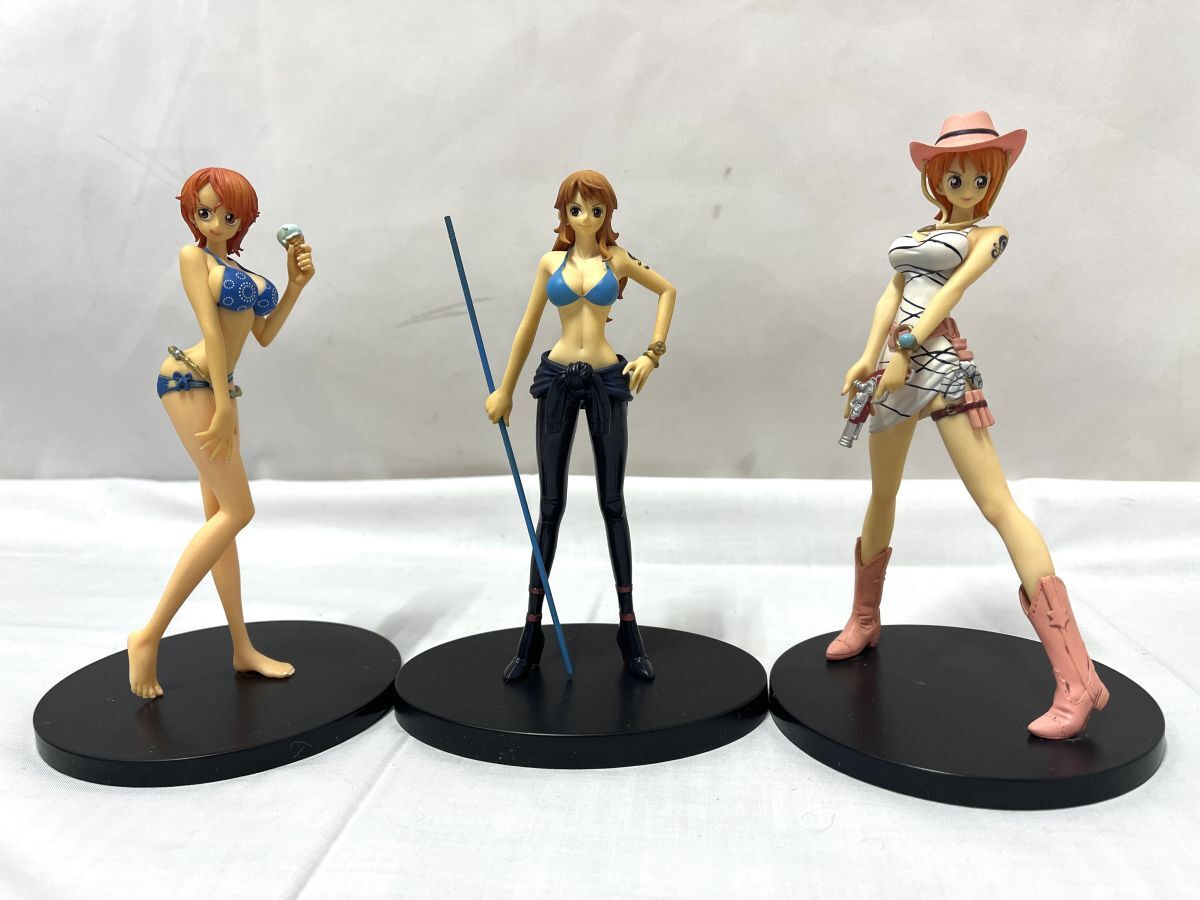 【D873】ワンピース ナミ フィギュア 6体セット まとめ売り バンダイ 水着 NAMI_画像6