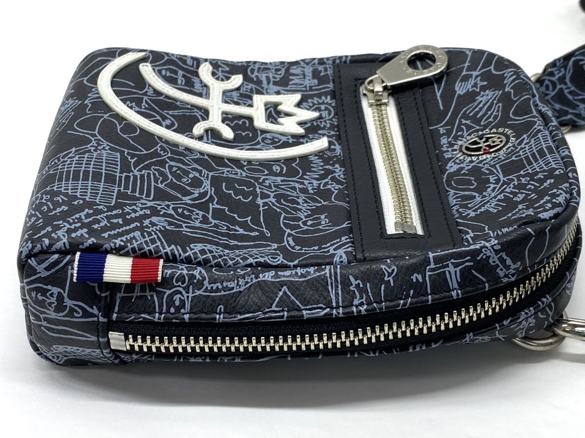 【D973】中古美品 正規品 CASTELBAJAC カステルバジャック ショルダーバッグ ミニバッグ ポーチ 斜め掛け_画像5